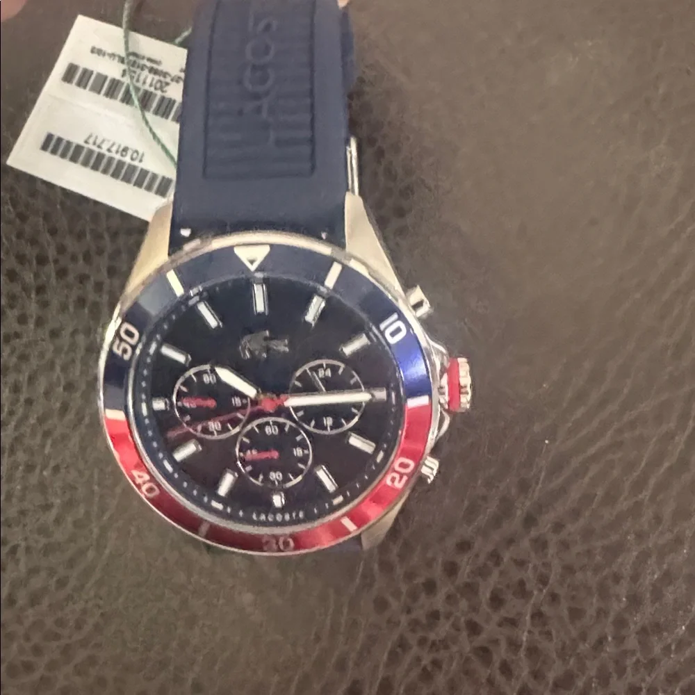 Lacoste Boston Men's Chronograph Watch - Classic Stainless Steel - Tachymeter
